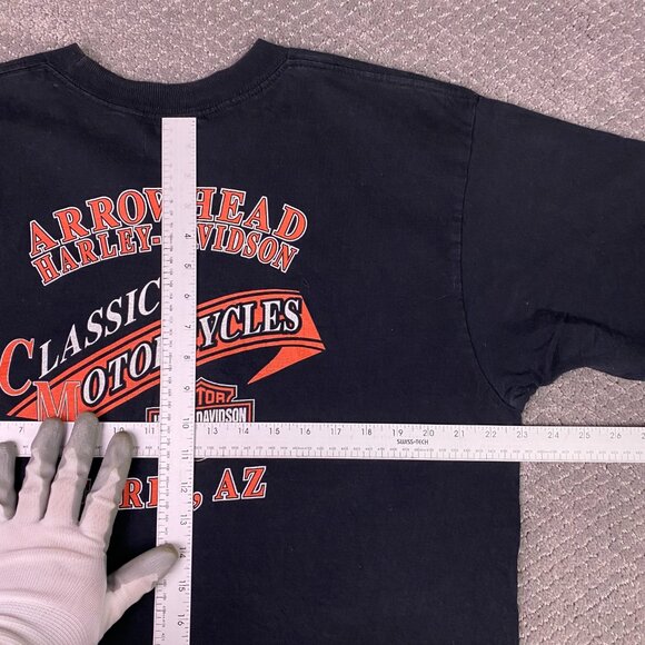 Harley Davidson 2006 T Shirt Men's XL Fits like Large Arrowhead Peoria Made USA - Picture 8 of 10